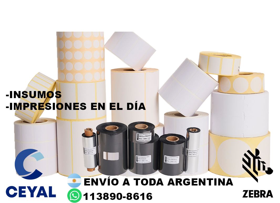 4 cajas de etiquetas 82 x 76