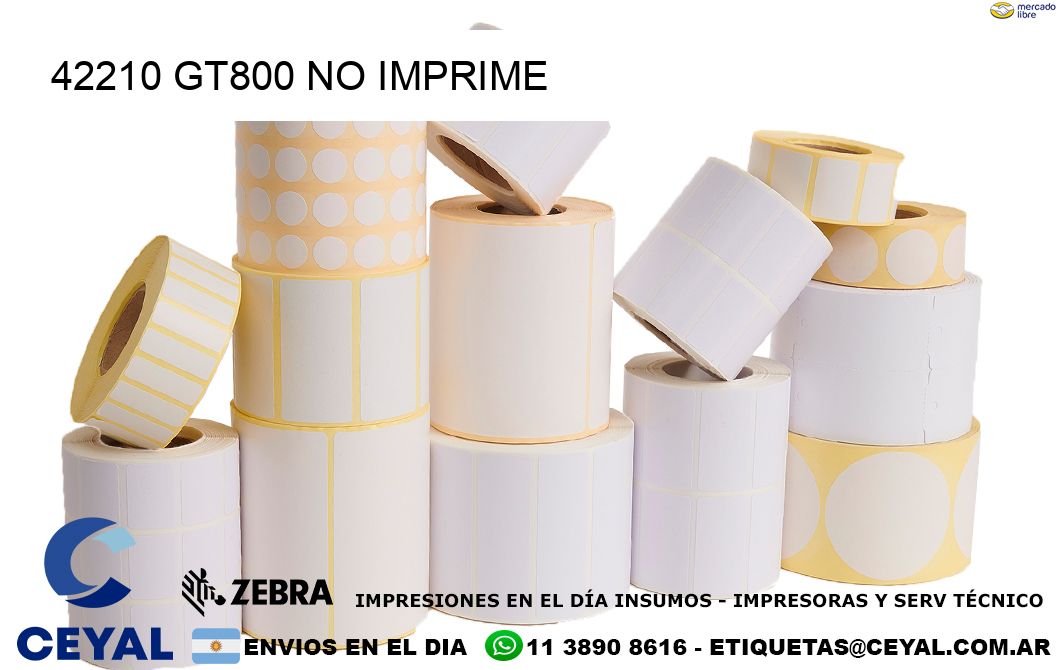 42210 GT800 no imprime