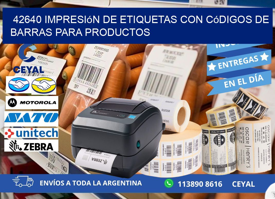 42640 Impresión de etiquetas con códigos de barras para productos