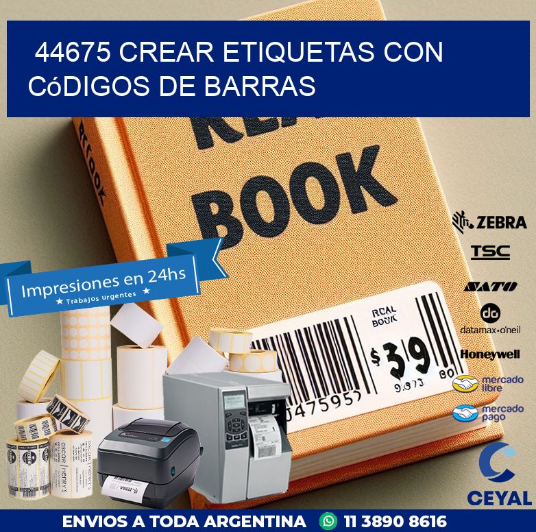 44675 Crear etiquetas con códigos de barras