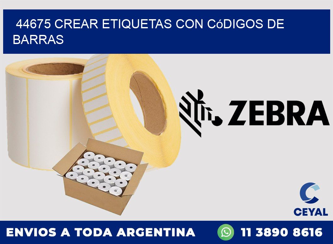44675 Crear etiquetas con códigos de barras