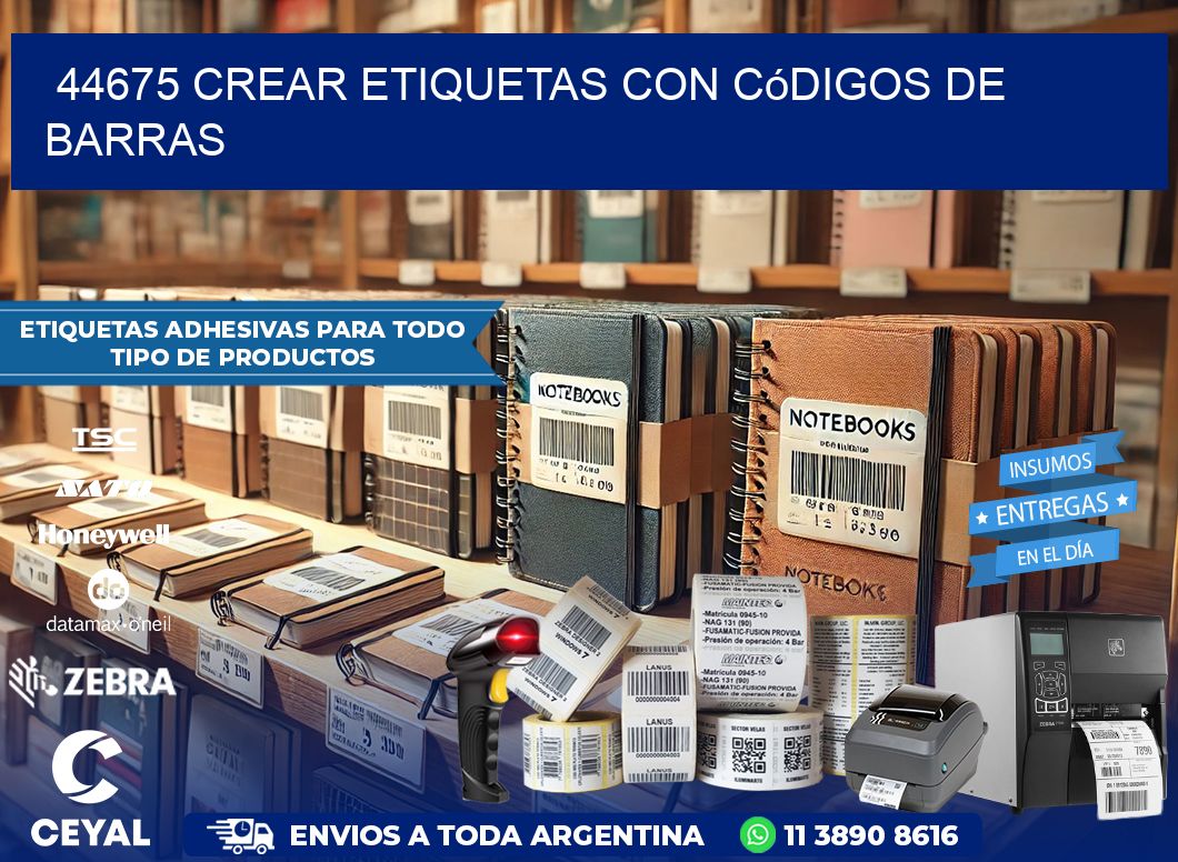 44675 Crear etiquetas con códigos de barras