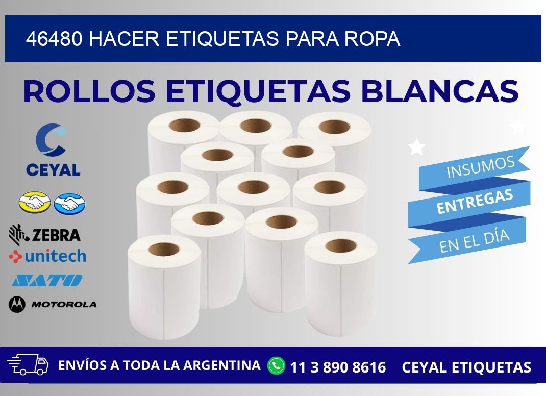 46480 Hacer etiquetas para ropa