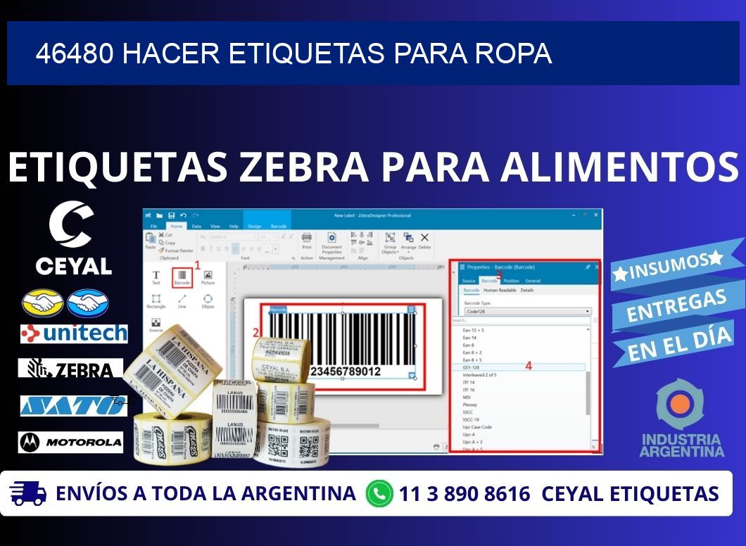 46480 Hacer etiquetas para ropa