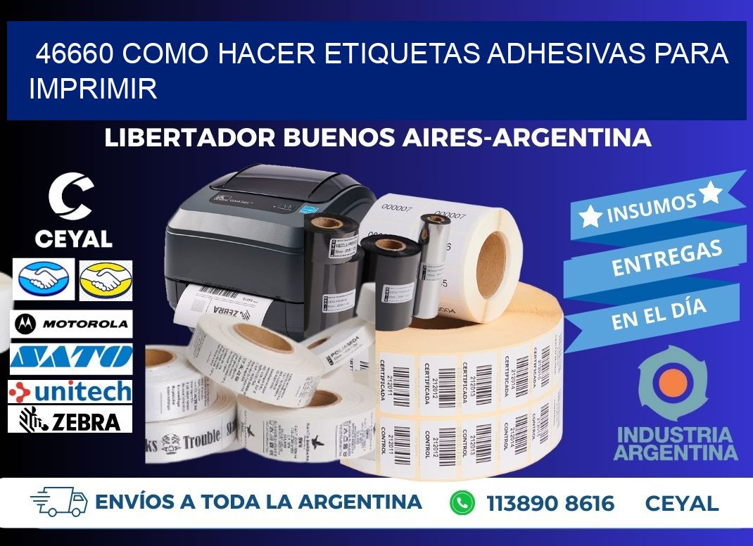 46660 Como hacer etiquetas adhesivas para imprimir