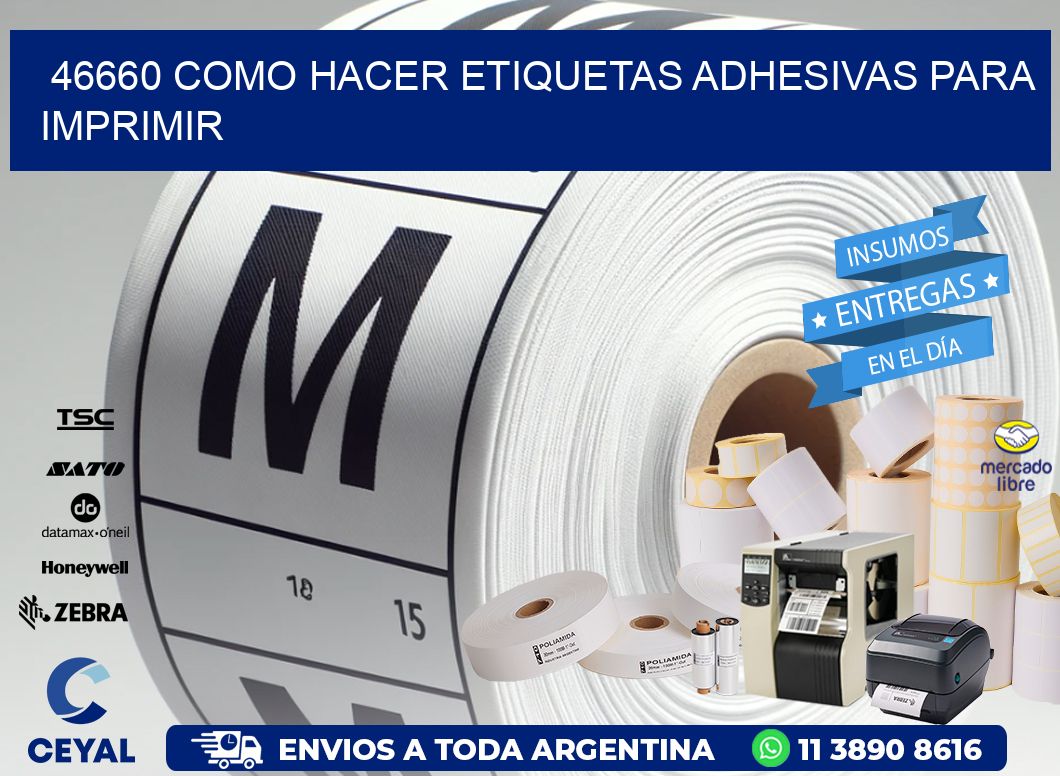 46660 Como hacer etiquetas adhesivas para imprimir