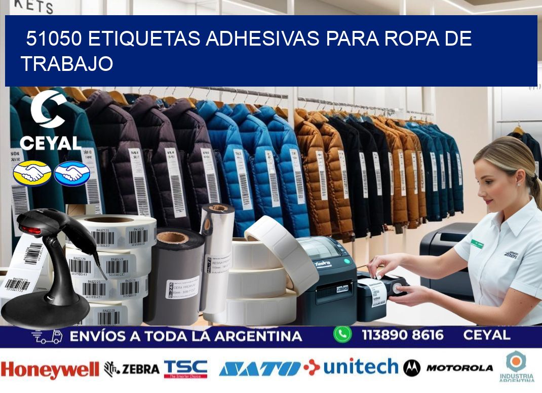 51050 Etiquetas adhesivas para ropa de trabajo