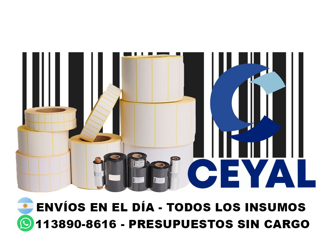 51555 ribbon resina para impresoras termicas