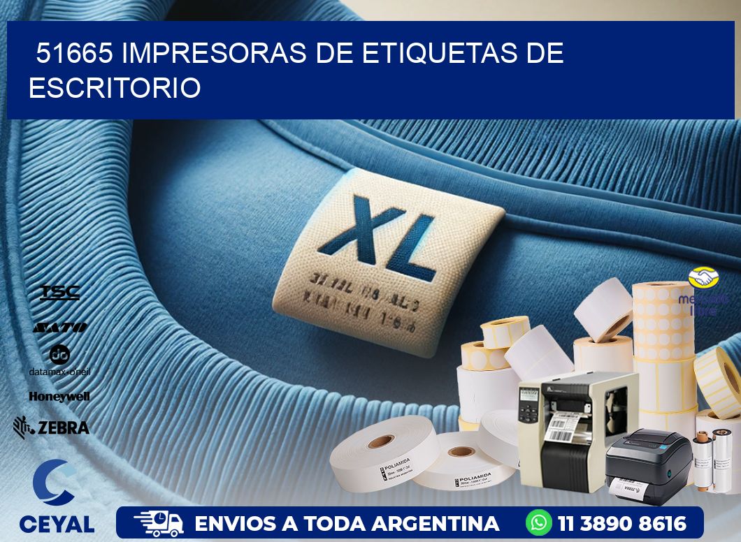 51665 impresoras de etiquetas de escritorio