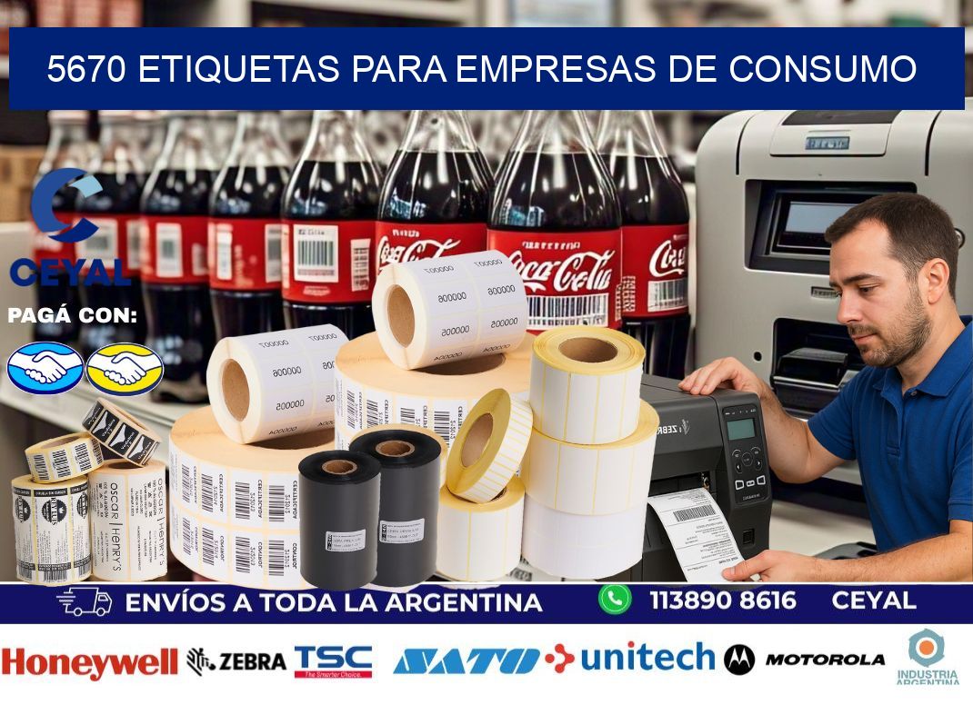 5670 Etiquetas para empresas de consumo