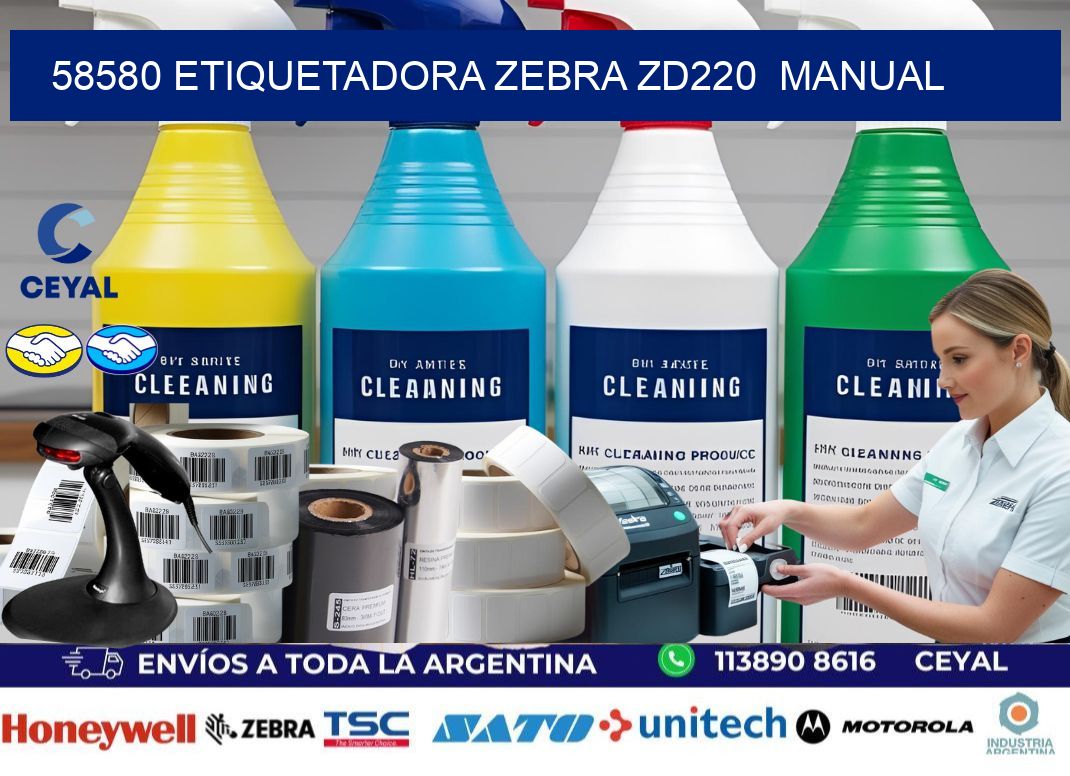 58580 Etiquetadora Zebra ZD220  manual