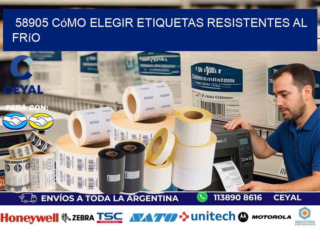 58905 cómo elegir etiquetas resistentes al frío