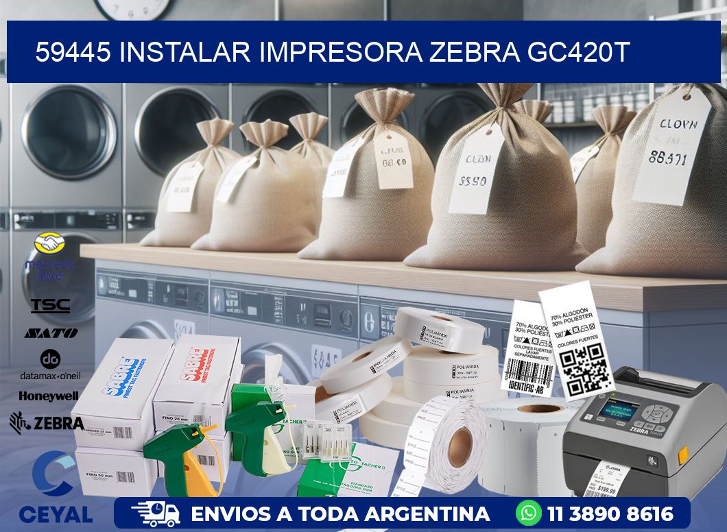59445 Instalar impresora Zebra GC420t