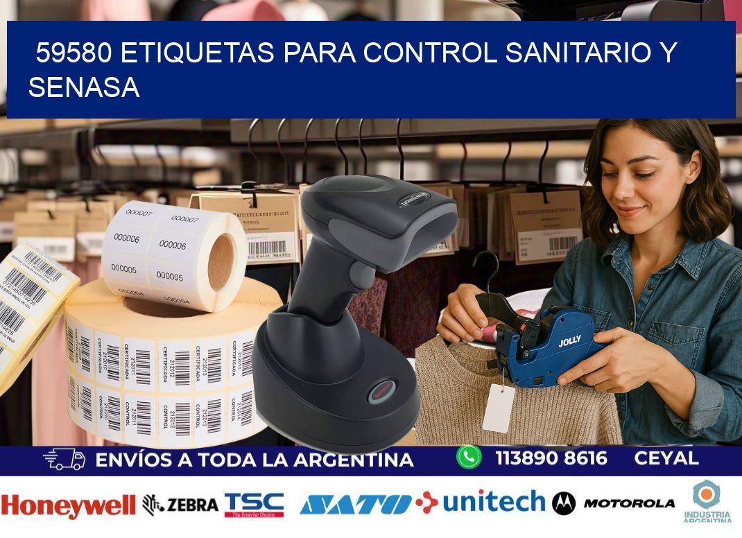 59580 etiquetas para control sanitario y SENASA