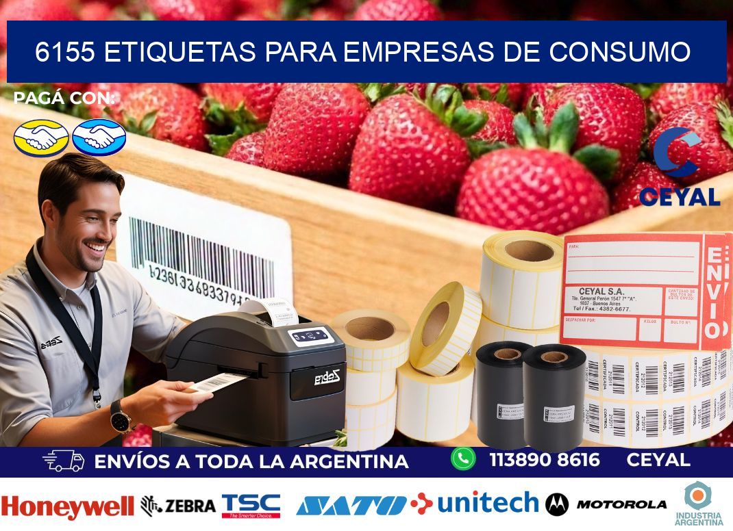 6155 Etiquetas para empresas de consumo
