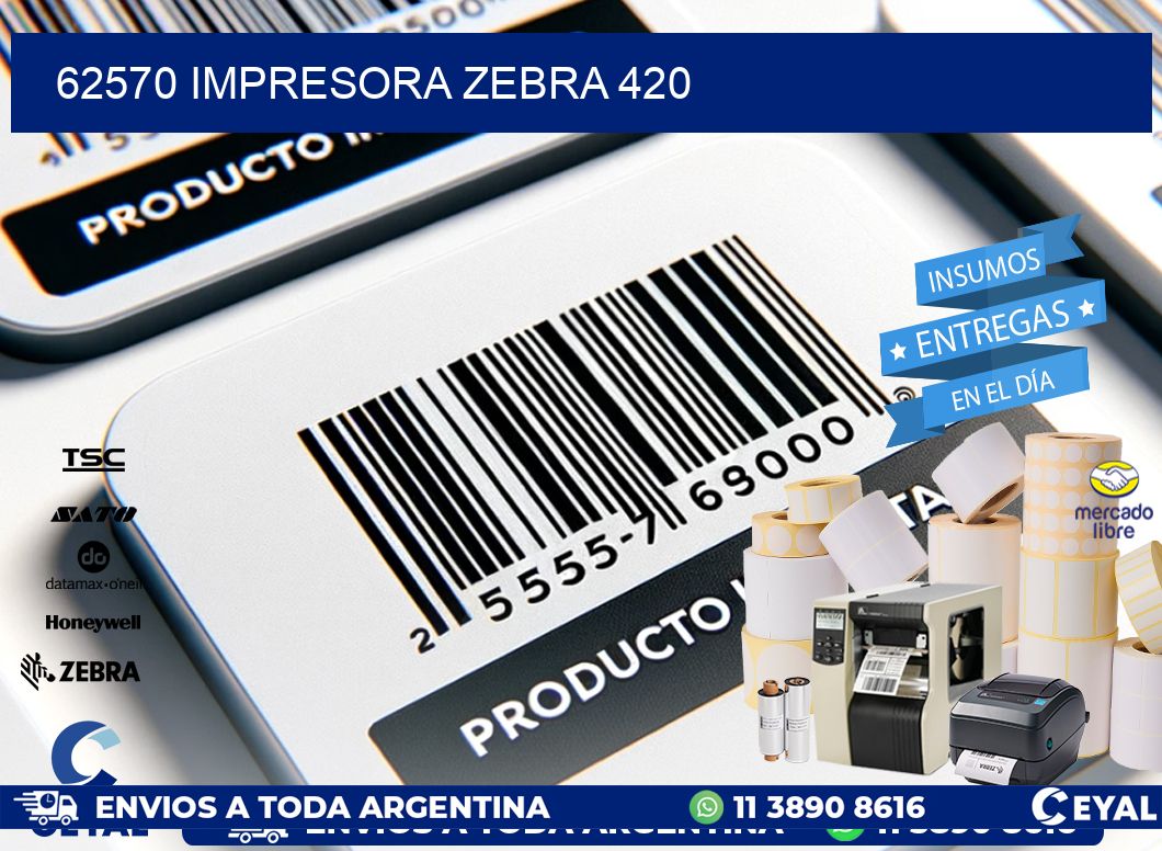 62570 impresora zebra 420