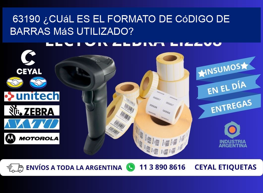 63190 ¿Cuál es el formato de código de barras más utilizado?