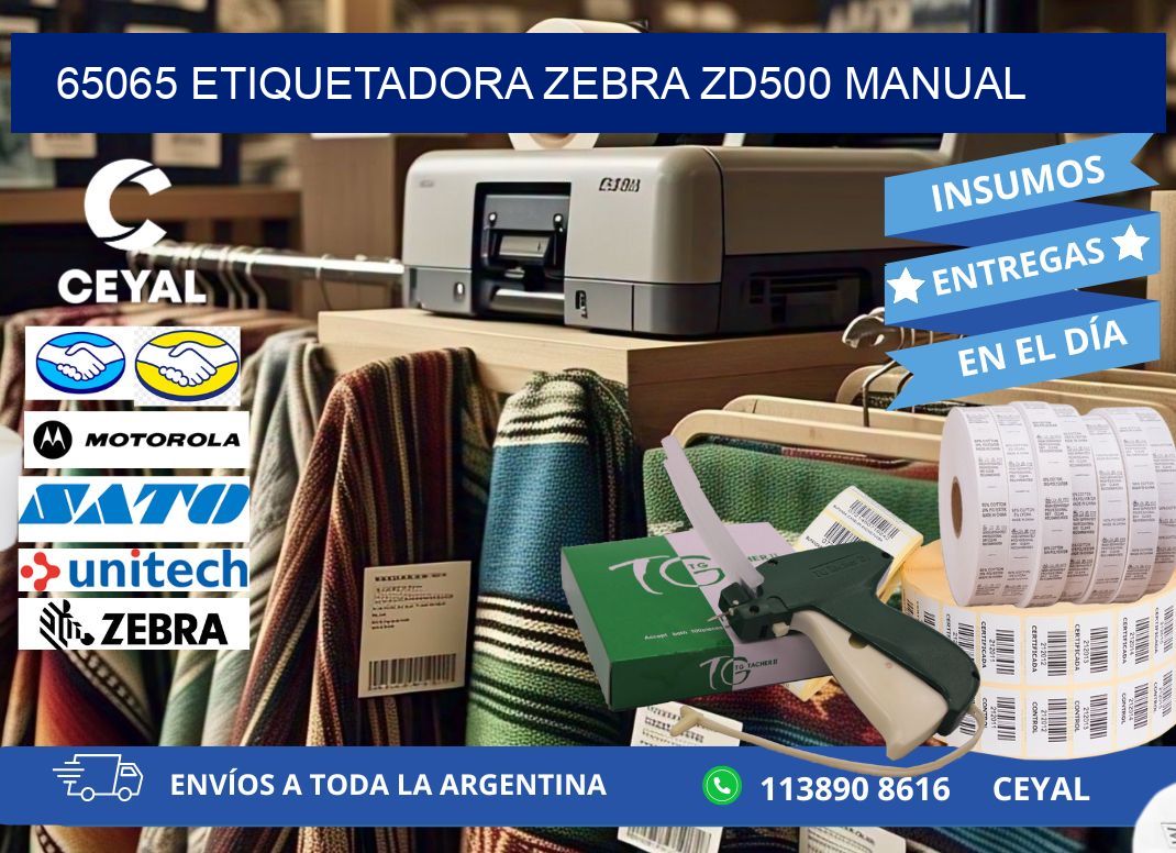 65065 Etiquetadora Zebra ZD500 manual