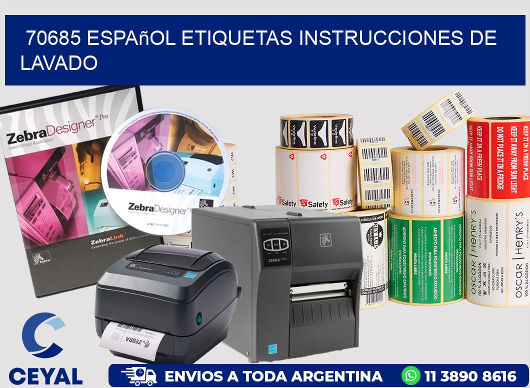 70685 español etiquetas instrucciones de lavado