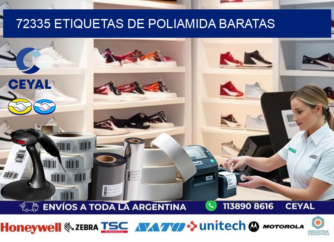 72335 etiquetas de poliamida baratas