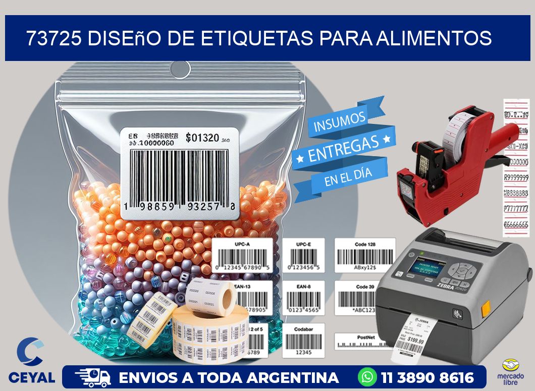 73725 Diseño de etiquetas para alimentos
