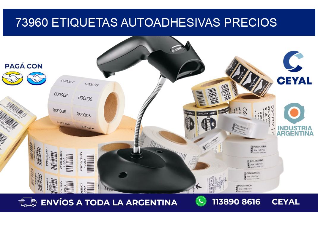 73960 Etiquetas autoadhesivas precios