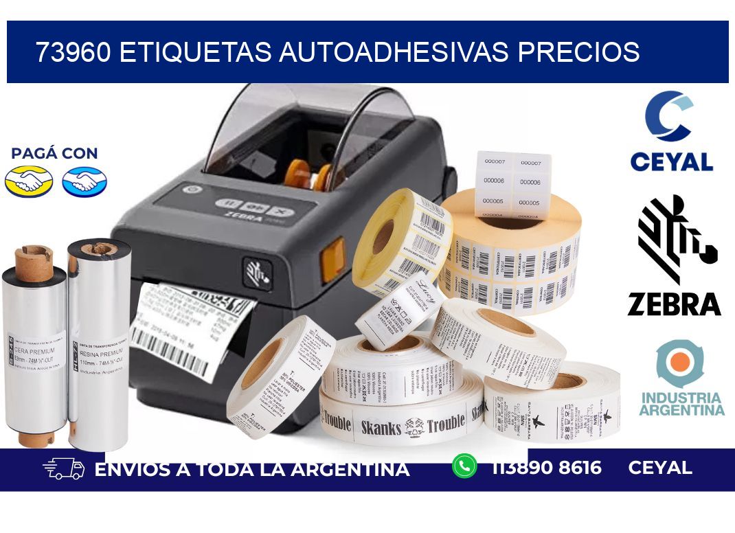 73960 Etiquetas autoadhesivas precios
