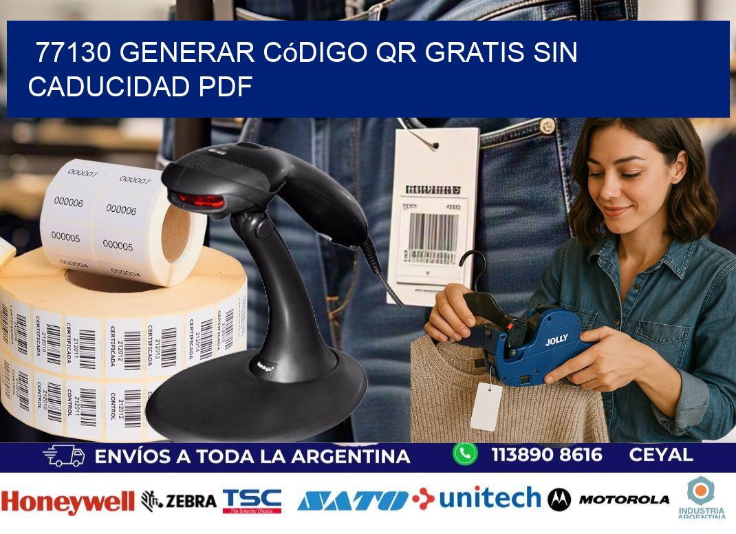 77130 Generar código QR gratis sin caducidad PDF