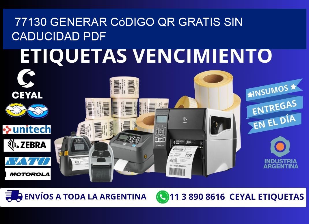 77130 Generar código QR gratis sin caducidad PDF
