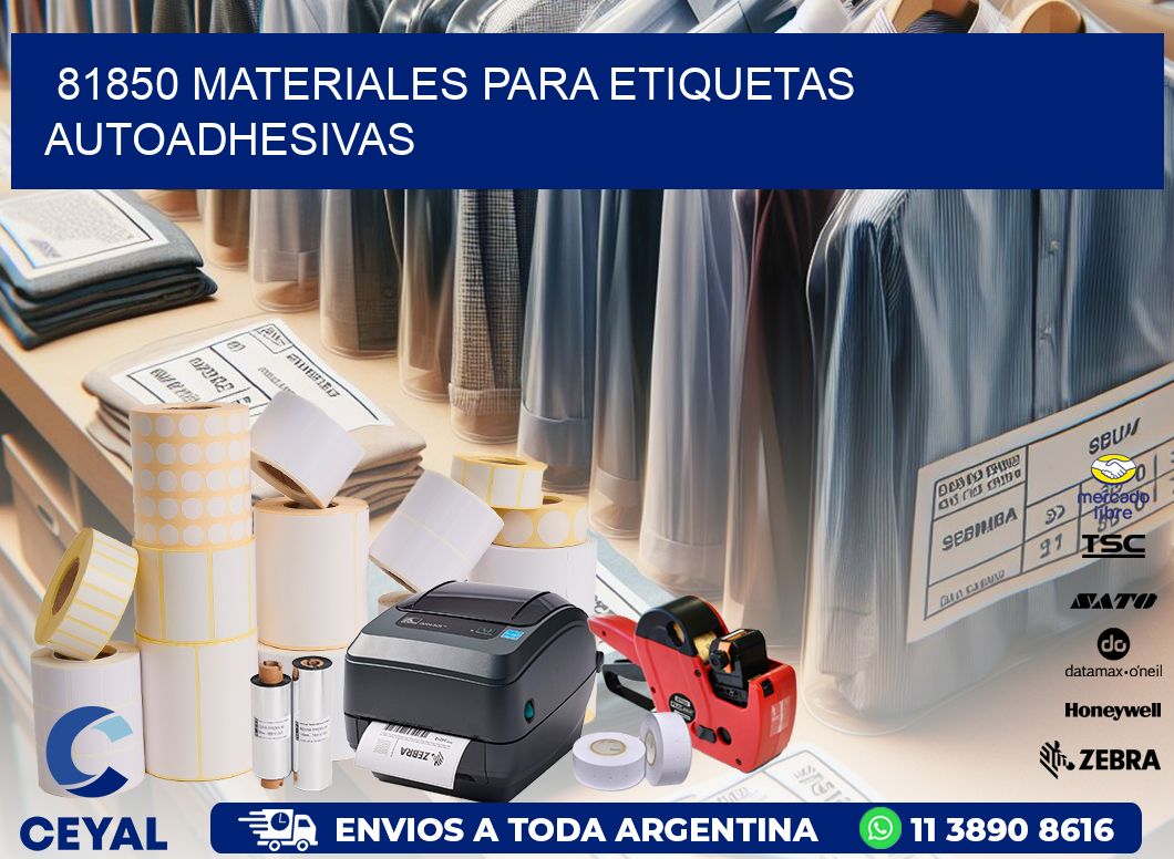 81850 materiales para etiquetas autoadhesivas