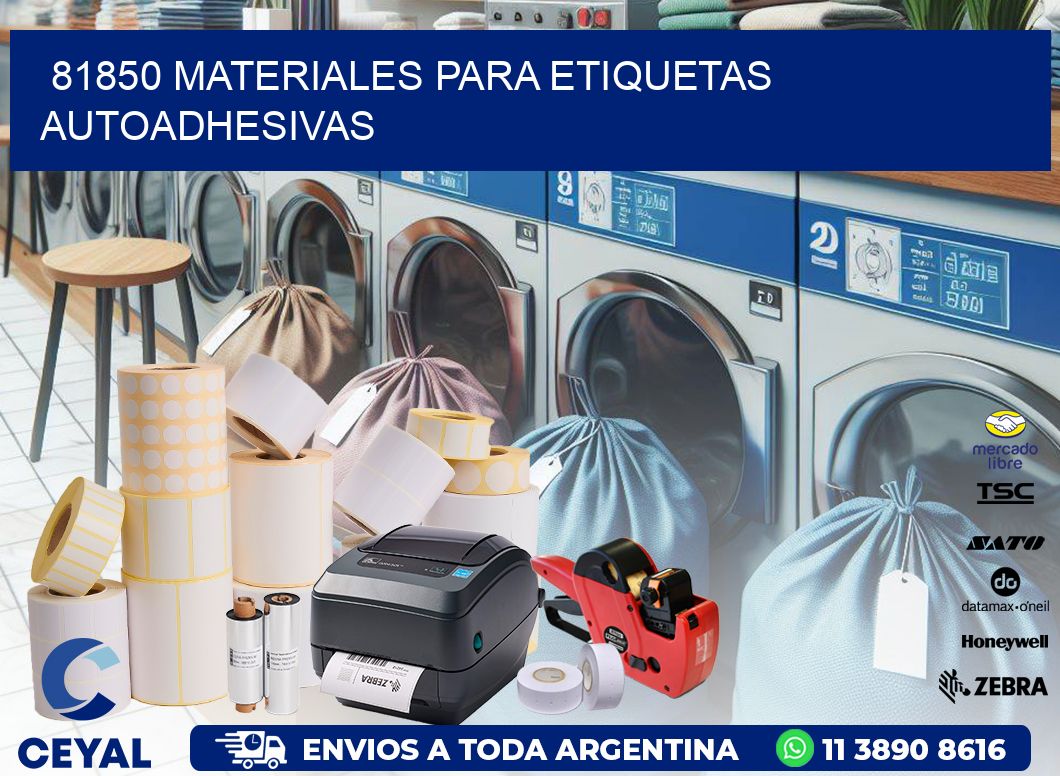 81850 materiales para etiquetas autoadhesivas