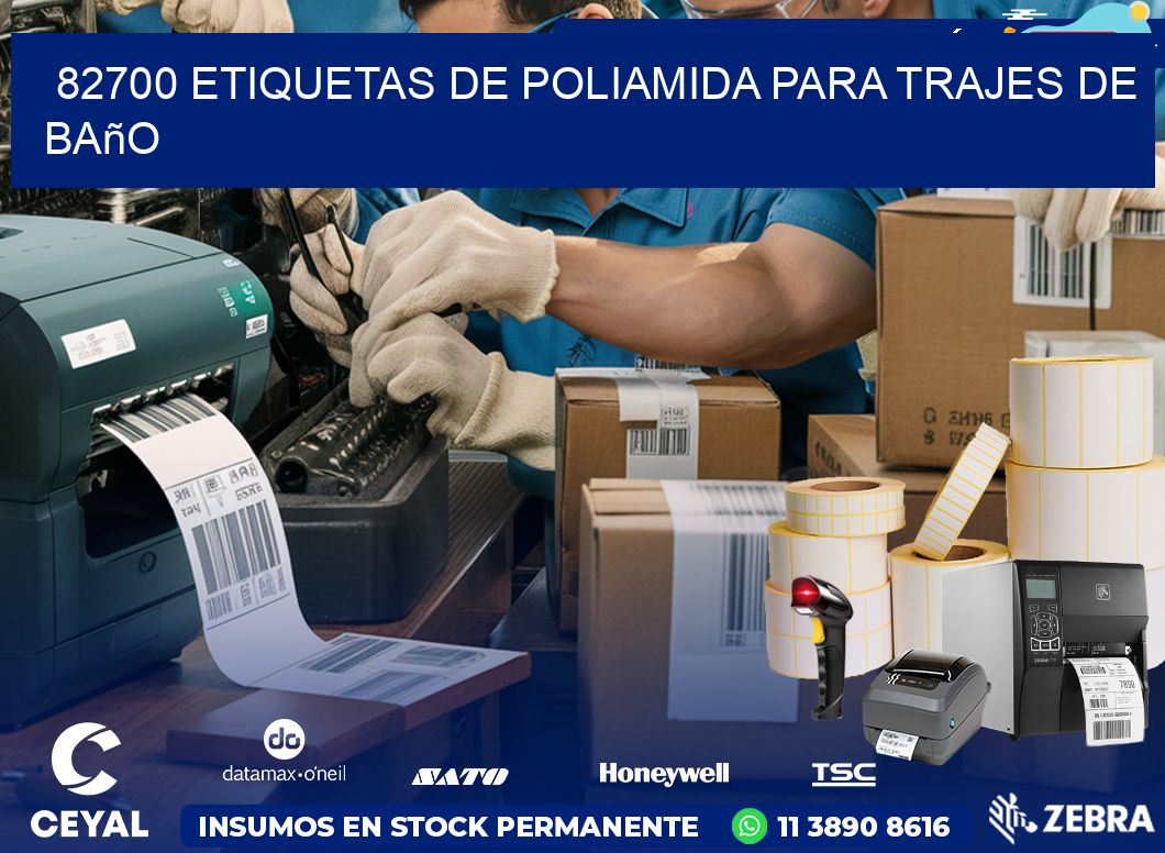 82700 etiquetas de poliamida para trajes de baño