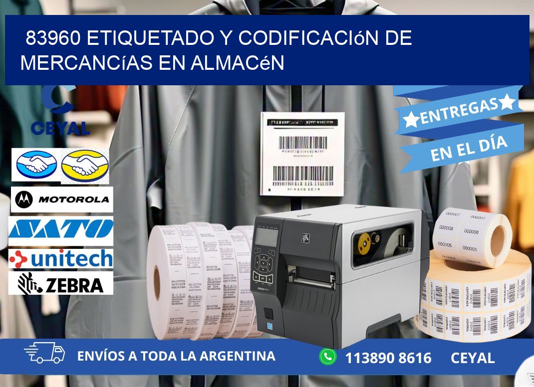 83960 Etiquetado y codificación de mercancías en almacén
