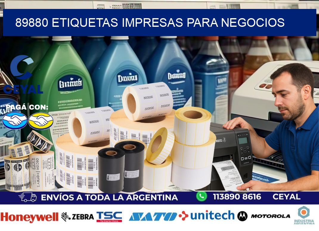 89880 etiquetas impresas para negocios