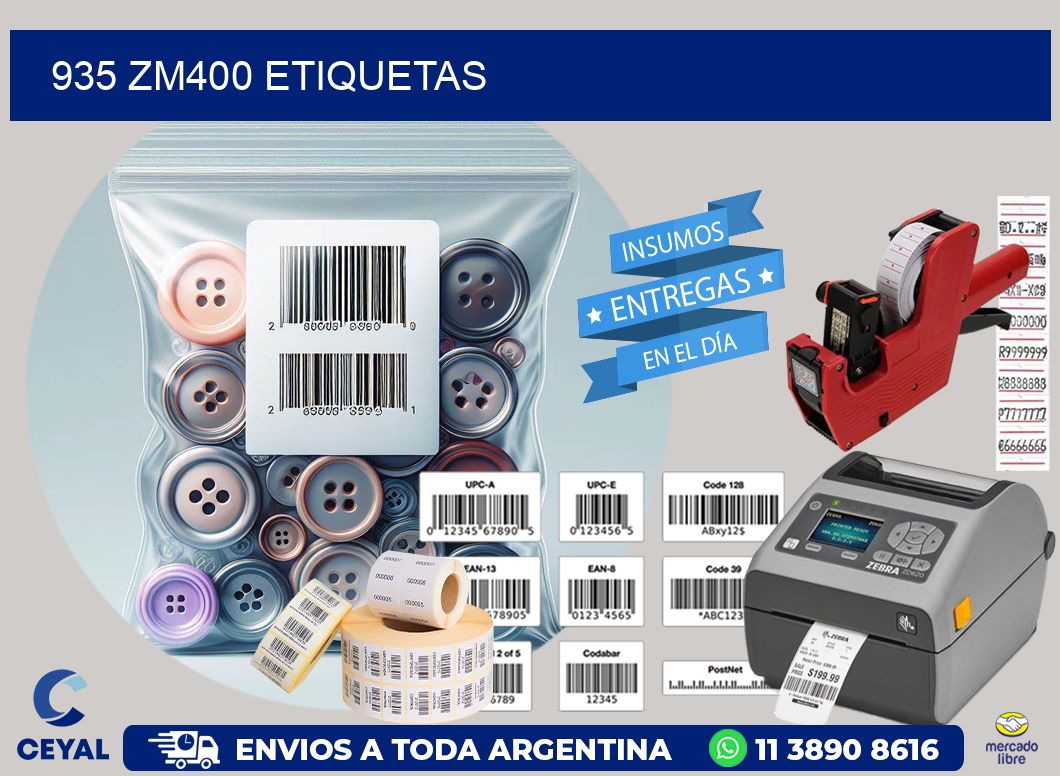 935 ZM400 etiquetas