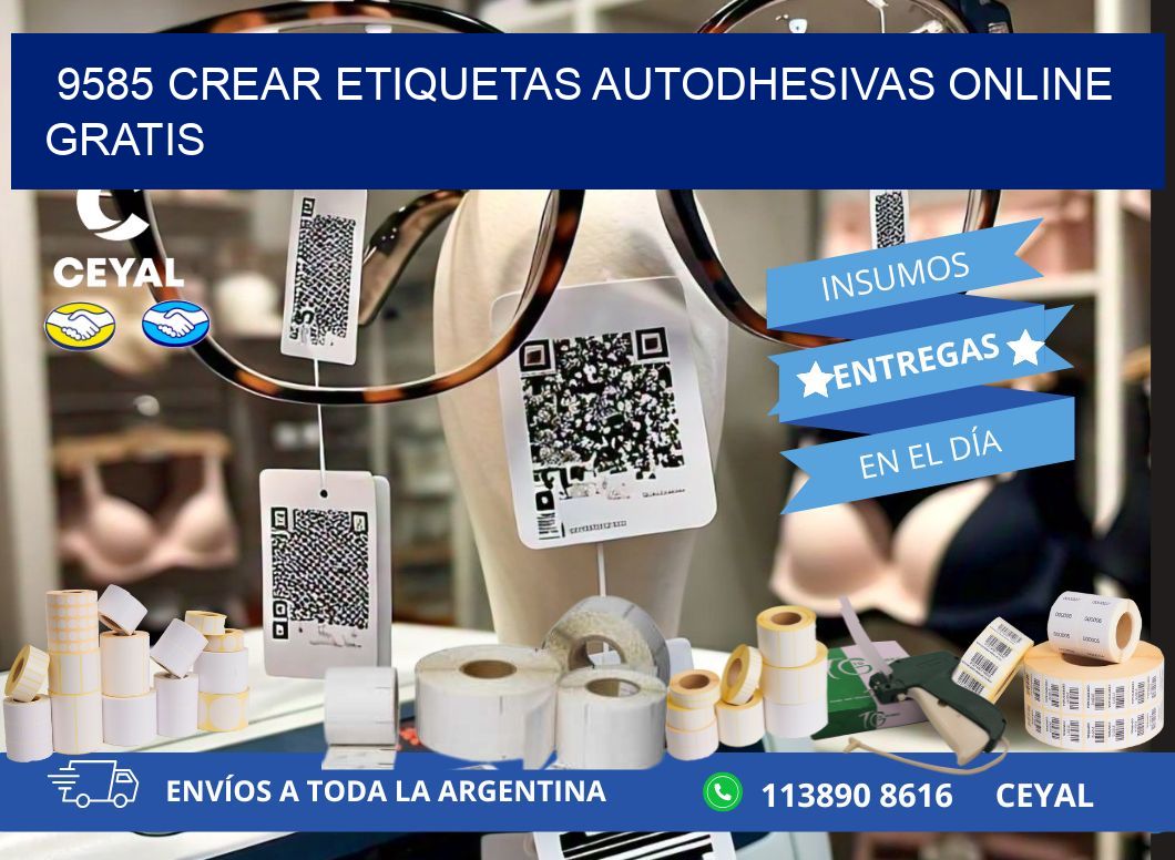 9585 Crear etiquetas autodhesivas online gratis
