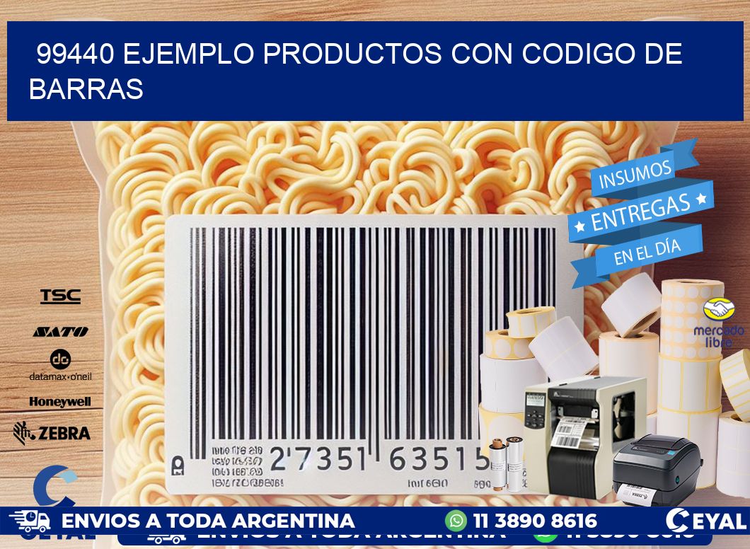 99440 ejemplo productos con codigo de barras
