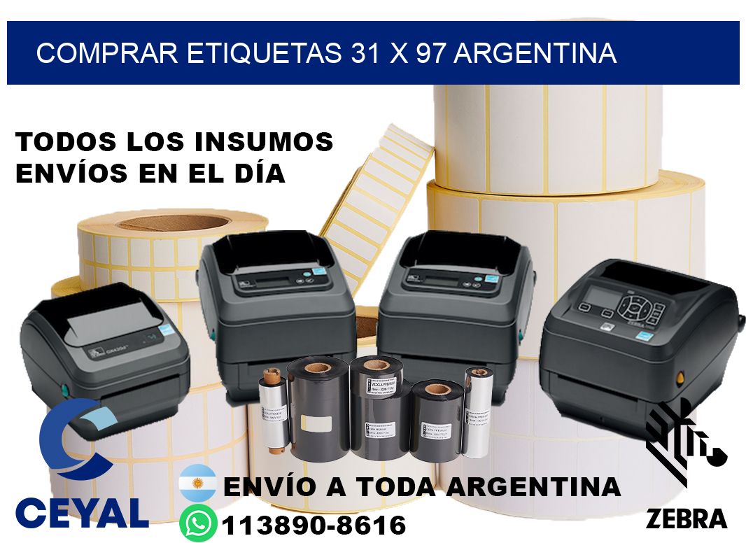 Comprar etiquetas 31 x 97 argentina