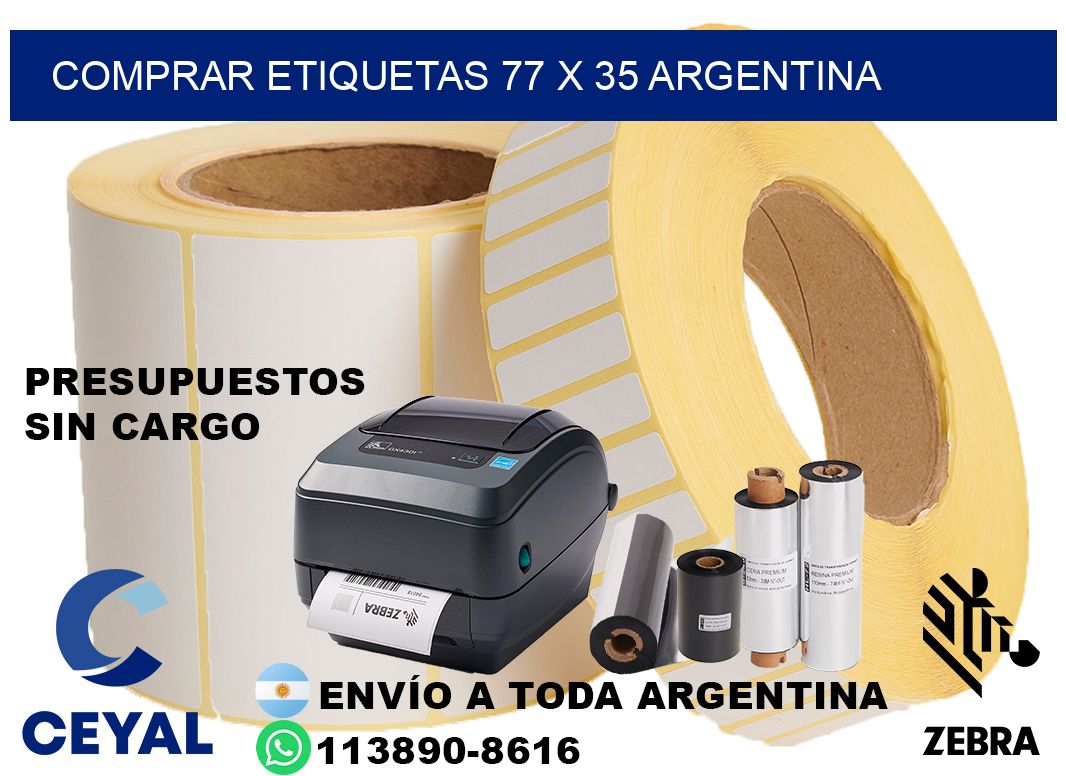 Comprar etiquetas 77 x 35 argentina