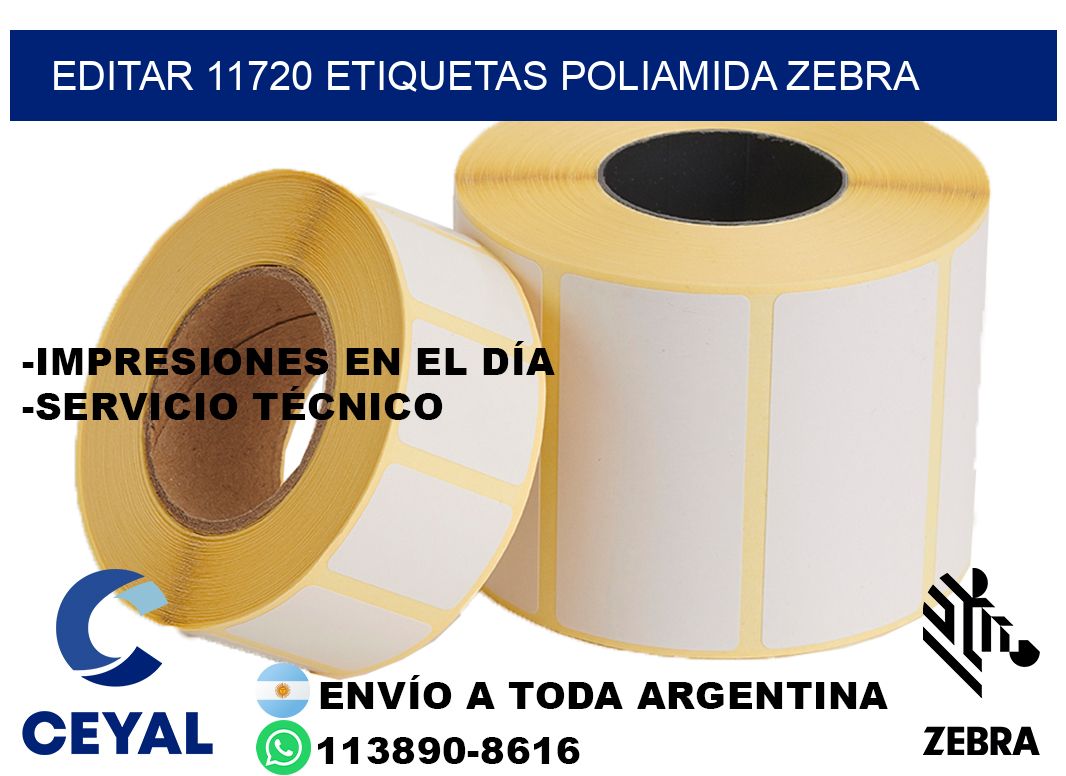 EDITAR 11720 ETIQUETAS POLIAMIDA ZEBRA