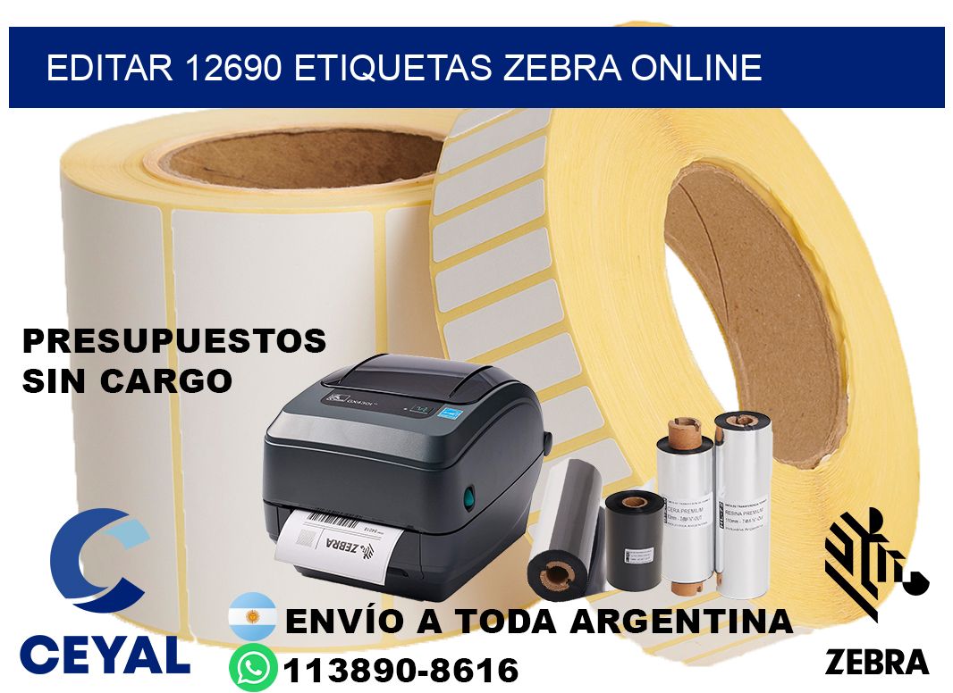 EDITAR 12690 ETIQUETAS ZEBRA ONLINE