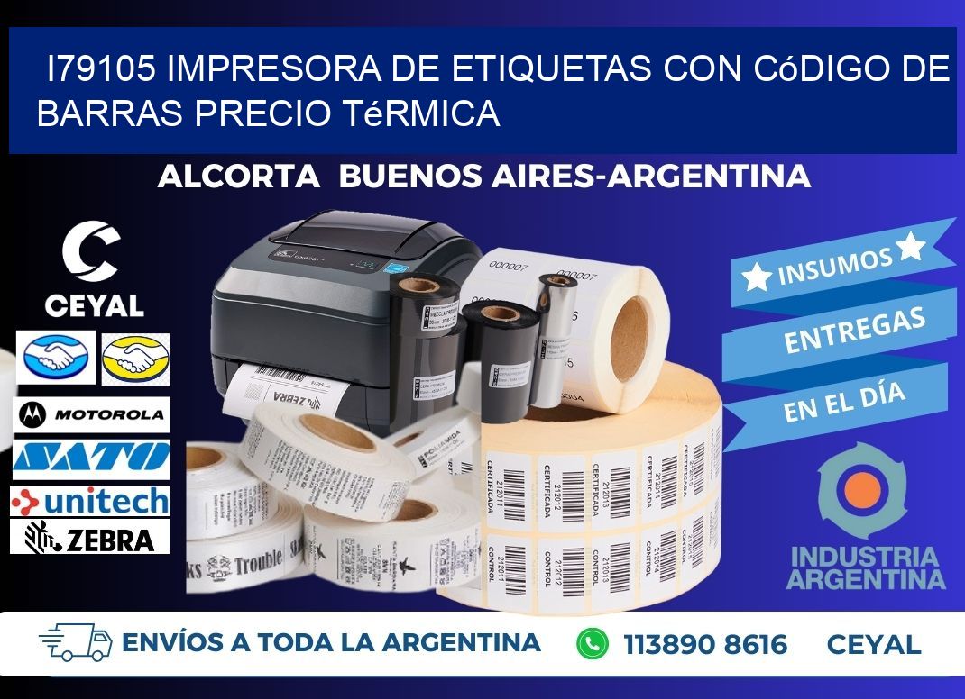 i79105 impresora de etiquetas con código de barras precio térmica
