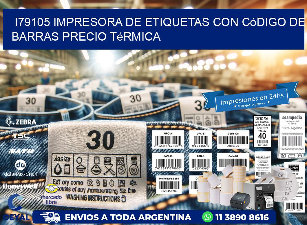 i79105 impresora de etiquetas con código de barras precio térmica