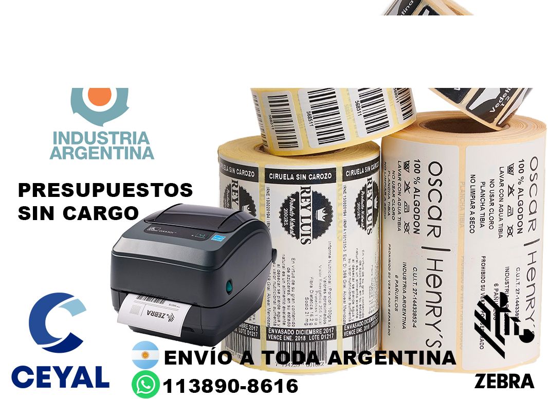 impresoras de etiquetas adhesivas mercadolibre  84 x 73