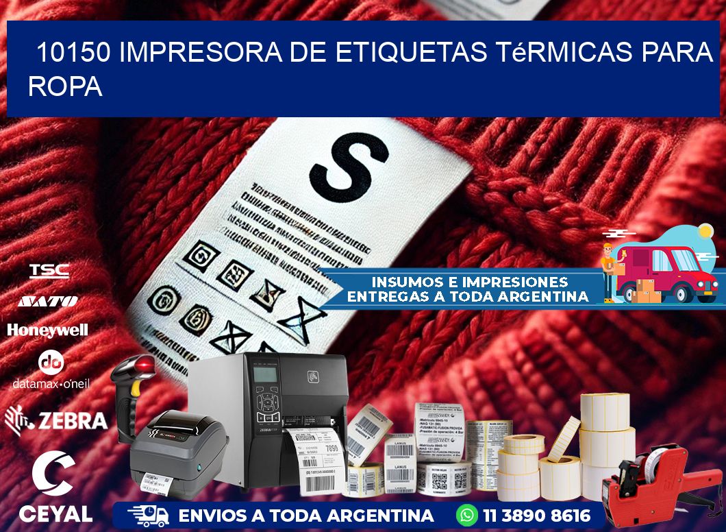 10150 impresora de etiquetas térmicas para ropa