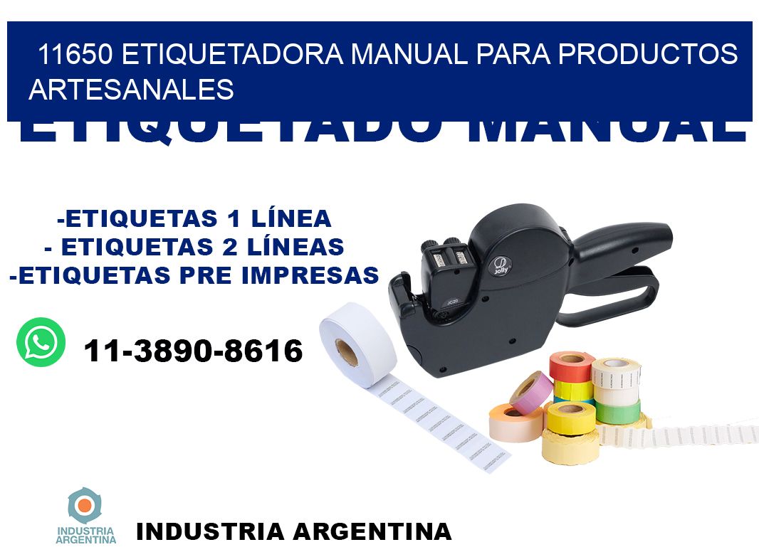 11650 etiquetadora manual para productos artesanales