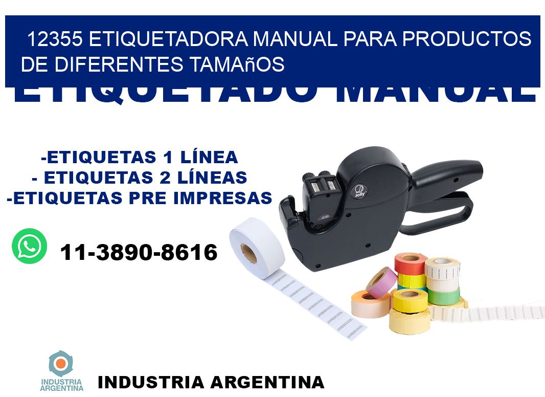 12355 etiquetadora manual para productos de diferentes tamaños