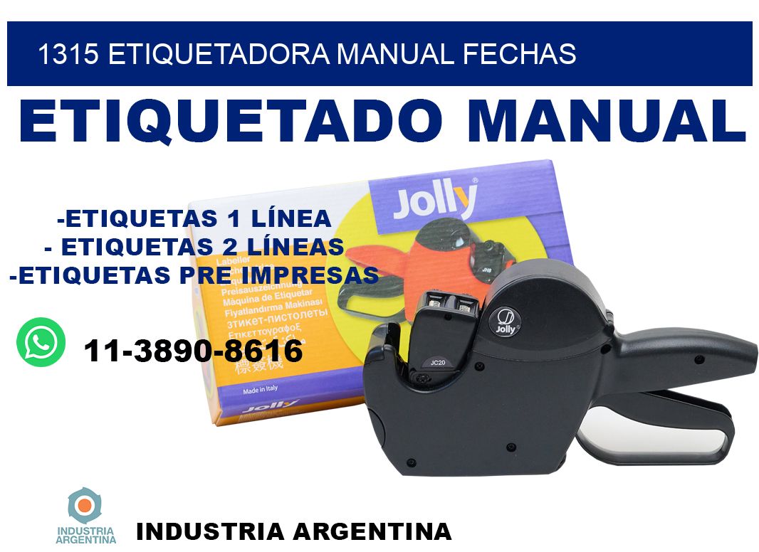 1315 etiquetadora manual fechas