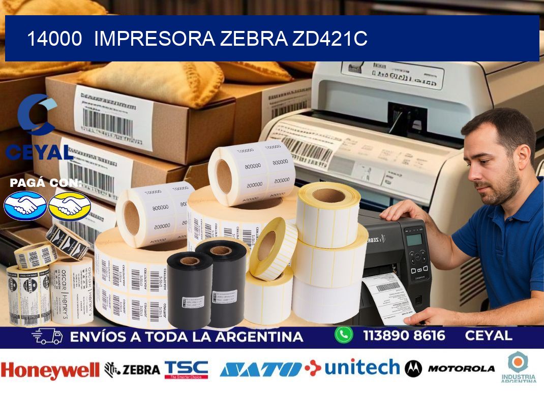 14000 Impresora Zebra zd421c