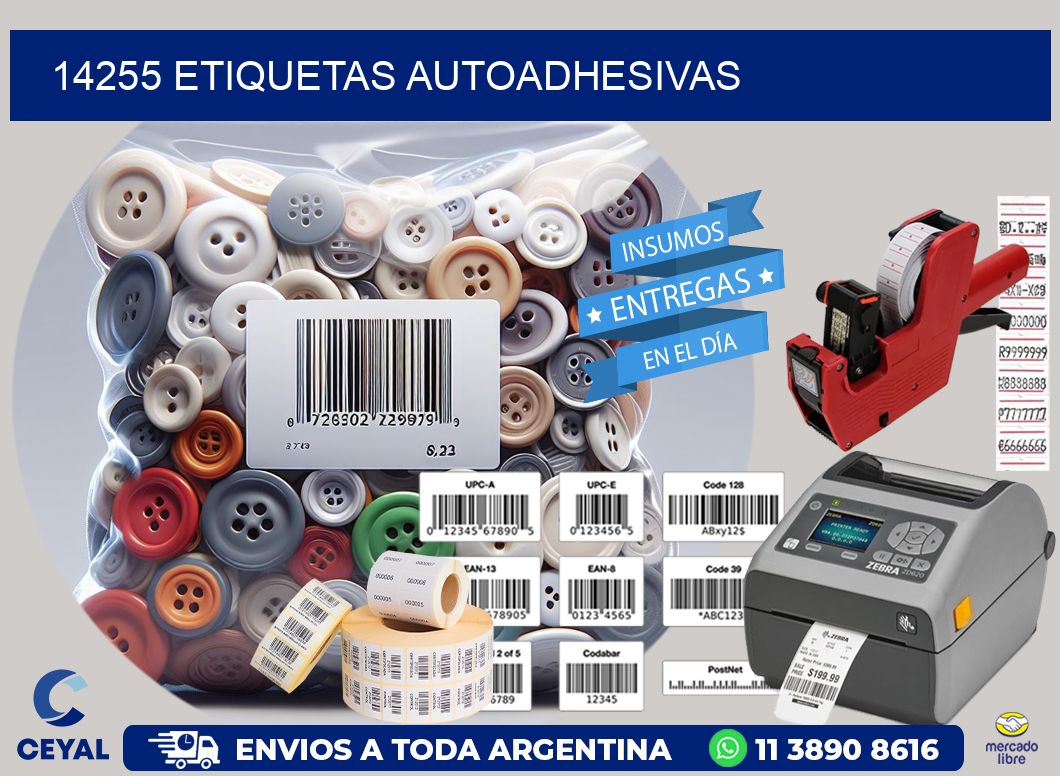 14255 Etiquetas autoadhesivas